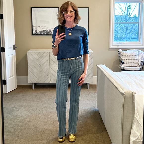 GUCCI Vegas Horsebit Collapsible Heel Metallic Leather Loafer 37 - Picture 5 of 14